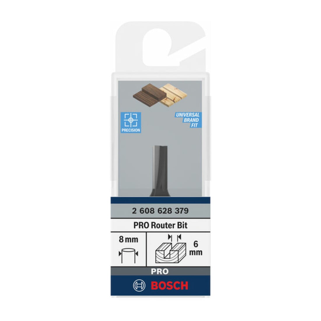 Bosch Nutfräser Standard for Wood 8 mm D1 6 mm L 16 mm G 48 mm