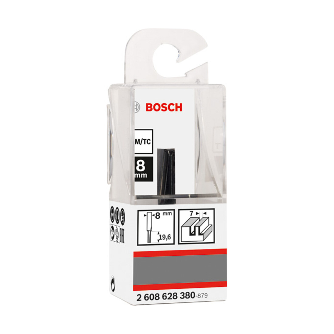 Bosch Nutfräser Standard for Wood 8 mm D1 7 mm L 20 mm G 51 mm