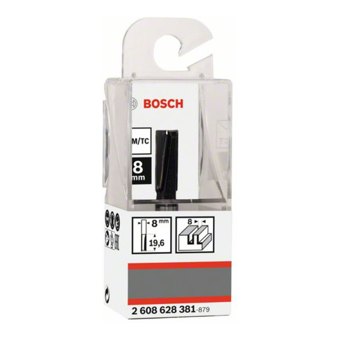 Bosch Nutfräser Standard for Wood 8 mm D1 8 mm L 20 mm G 51 mm