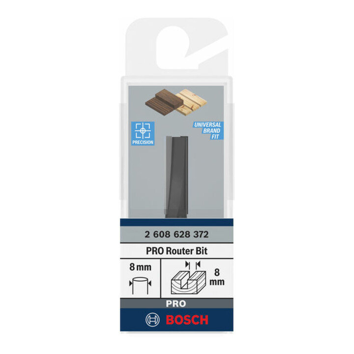 Bosch Nutfräser Standard for Wood 8 mm D1 8 mm L 25,4 mm G 56 mm