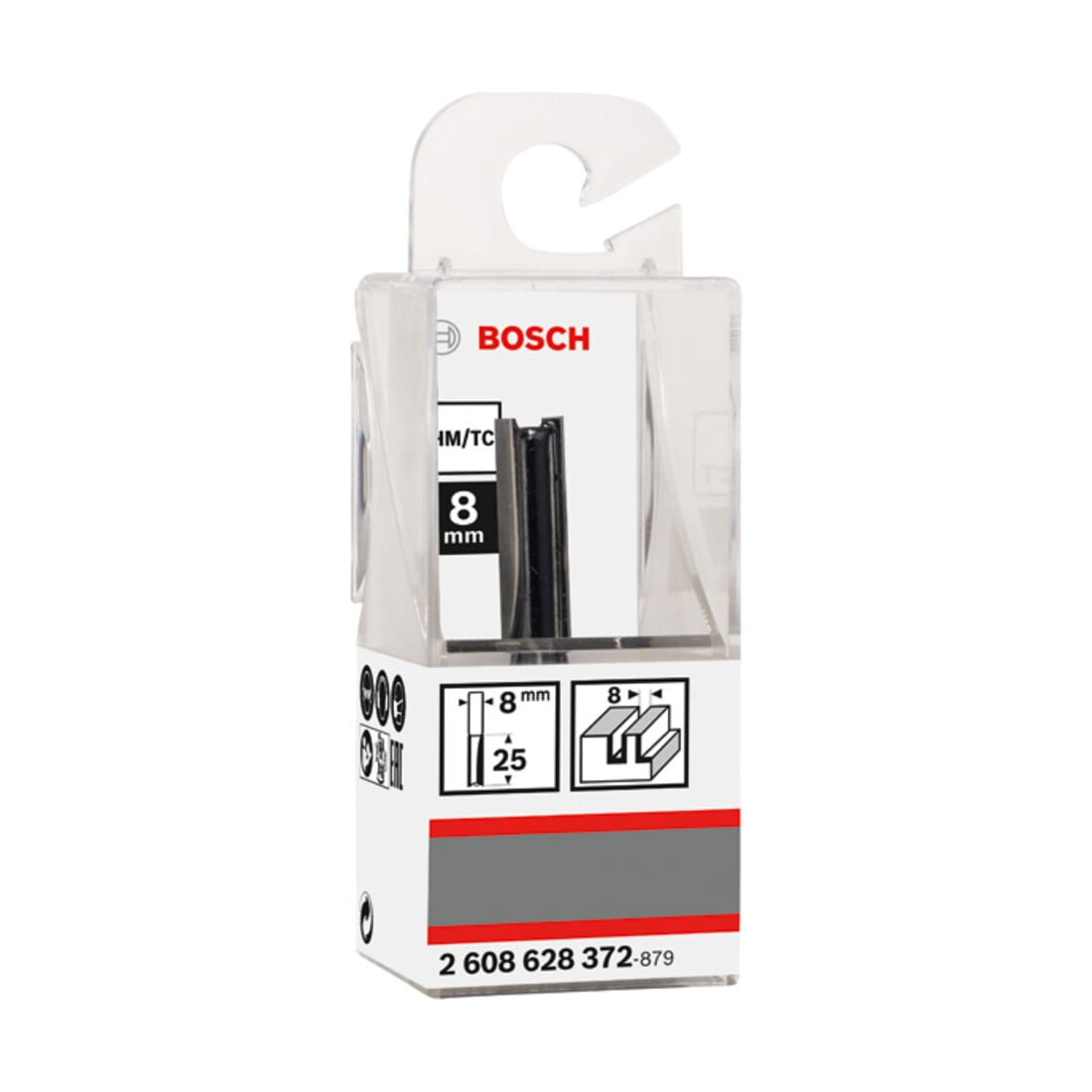 Bosch Nutfräser Standard for Wood 8 mm D1 8 mm L 25,4 mm G 56 mm