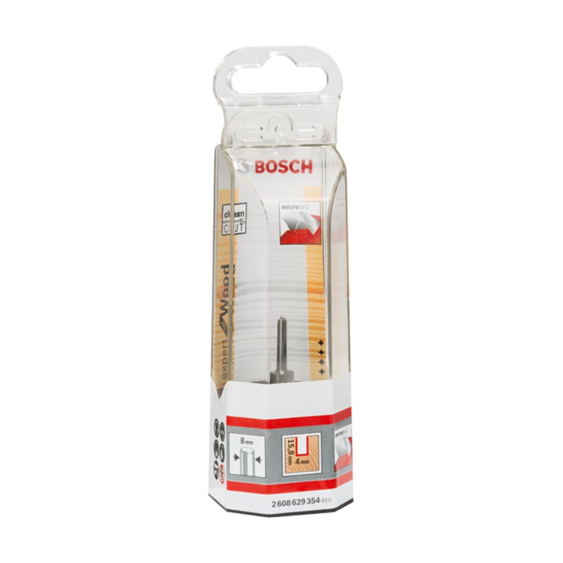 Bosch Nutfräser Vollhartmetall Expert for Wood 8 mm D1 4 mm L 15,8 mm G 50,7 mm