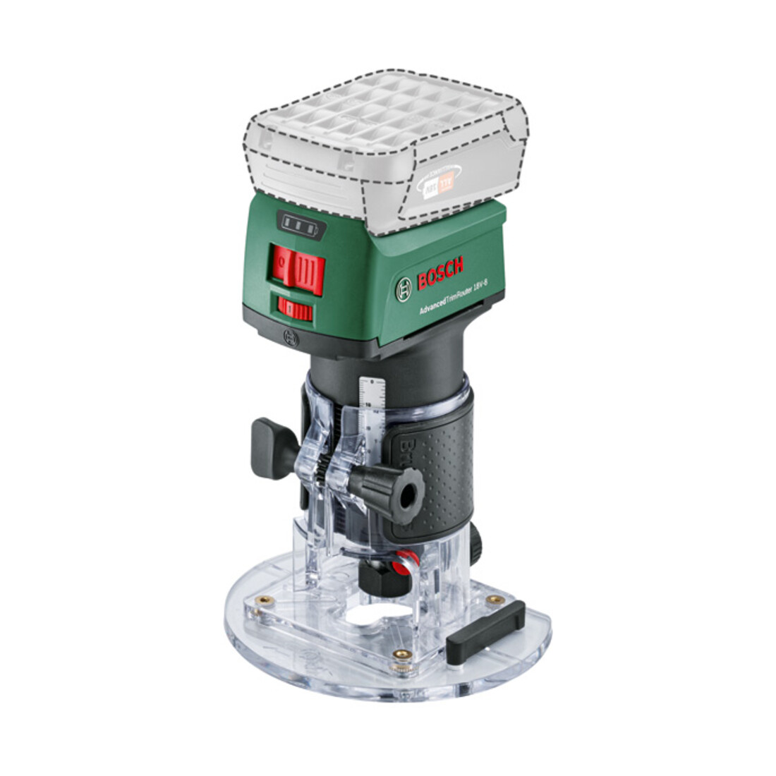 Bosch Oberfräse AdvancedTrimRouter 18V-8