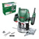 Set Bosch Oberfräse Holzfräse POF 1200 AE + Fräser-Set 8-mm-Schaft 15-teilig
