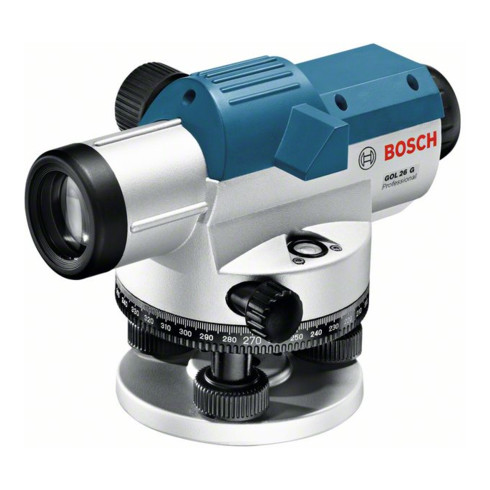 Bosch optisch nivelleertoestelGOL 26 G met bouwsteun BT 160 meetstok GR 500
