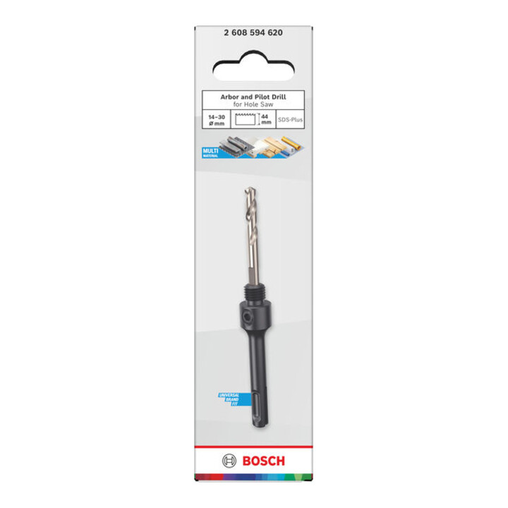 Bosch Opzethouder en centreerboor voor gatenzaag, 14-30 x 44 mm
