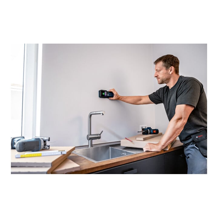 Bosch Ortungsgerät GMS 120-27 mit Tasche; 2 x 1,5 V LR6-Batterie (AA)