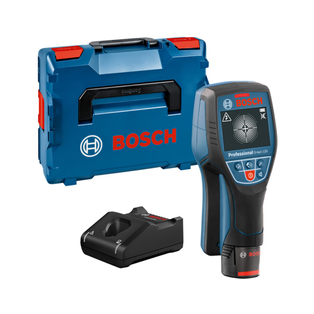 Bosch Ortungsgerät Wallscanner D-tect 120 mit 1 x 1,5 Ah Li-Ion Akku L-BOXX