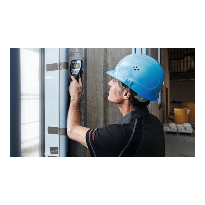 Bosch Ortungsgerät Wallscanner D-tect 120, mit Alkaline-Batterien und Akku-Adapter