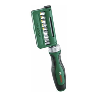 Bosch Outils à main Tournevis à cliquet avec 18 embouts