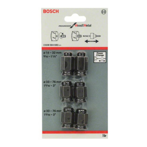 Bosch overgangsadapterset 6 stuks