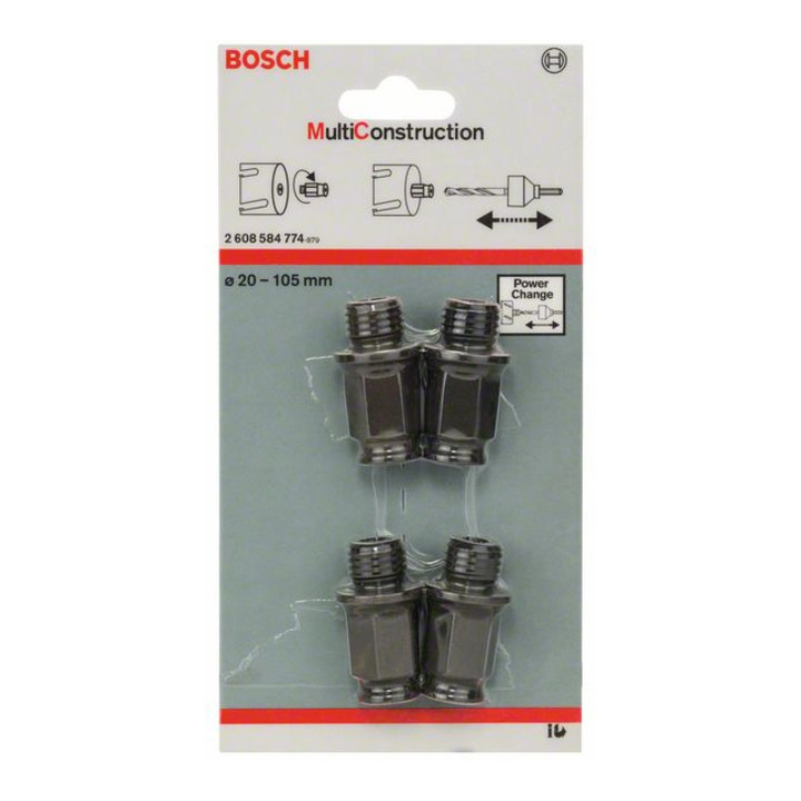 Bosch overgangsadapterset met M16 draad 4-delig voor MC gatzagen