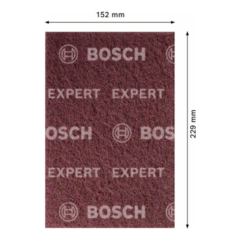 Bosch Pad in feltro EXPERT N880 per levigatura manuale, 152x229mm, medio A