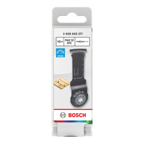 Bosch PAIZ 32 EPC Holz Tauchsägeblatt, Starlock, 32 x 60 mm, 10-tlg.