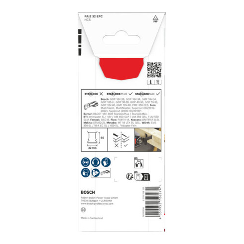 Bosch PAIZ 32 EPC Holz Tauchsägeblatt, Starlock, 32 x 60 mm