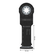 Bosch PAIZ 32 EPC Holz Tauchsägeblatt, Starlock, 32 x 60 mm, TU25-5