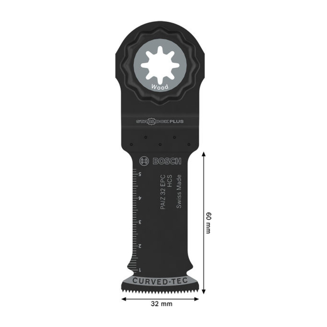 Bosch PAIZ 32 EPC Hout invalzaagblad, Starlock, 32 x 60 mm