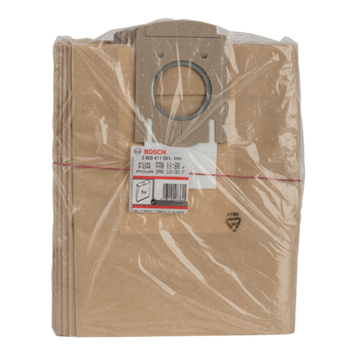 Bosch Papierfilterbeutel passend zu GAS 12-30 F PAS 11-25 PAS 11-25 F