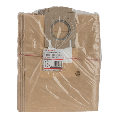 Bosch Papierfilterbeutel passend zu GAS 12-30 F PAS 11-25 PAS 11-25 F
