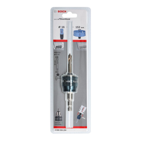 Bosch PC Plus-Dorn 3/8", 8,7 mm Zentrierbohrer HSS-G 7,15 x 65 mm