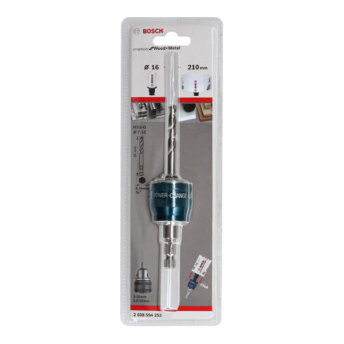Bosch PC Plus opspandoorn 3,8", 8,7 mm centreerboor HSS-G 7,15 x 85 mm