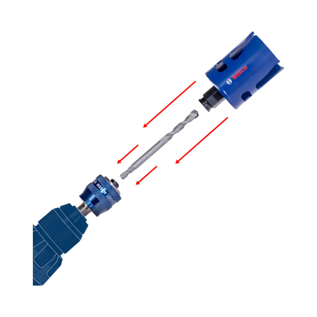 Bosch PC Plus opspandoorn SDS plus