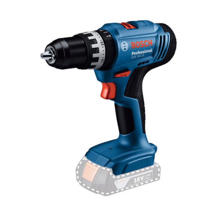 Bosch Perceuse-visseuse à percussion sans fil GSB 18V-25 en L-BOXX (solo ; L)