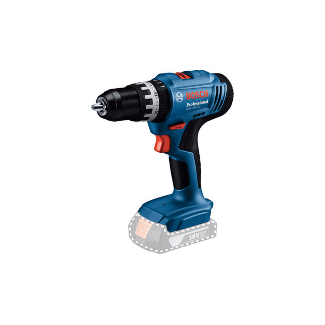 Bosch Perceuse-visseuse à percussion sans fil GSB 18V-25 en L-BOXX (solo ; L)