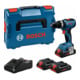 Bosch Perceuse-visseuse à percussion sans fil GSB 18V-65 avec 2 x batterie ProCORE18V 4.0Ah, L-BOXX 136-1