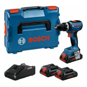 Bosch Perceuse-visseuse à percussion sans fil GSB 18V-65 avec 2 x batterie ProCORE18V 4.0Ah, L-BOXX 136