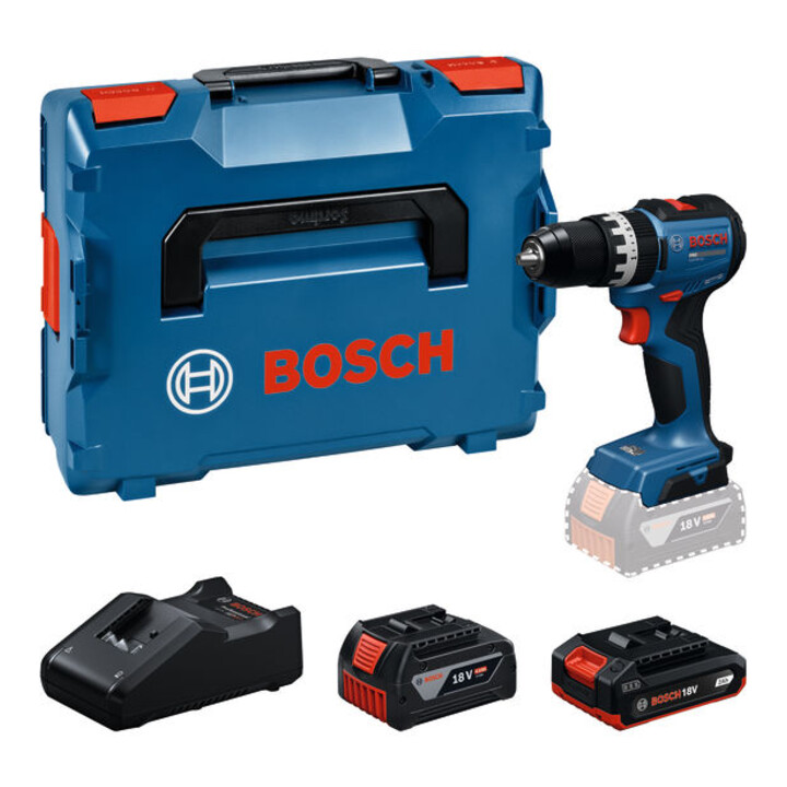 Bosch Perceuse-visseuse à percussion sans fil GSB18V-52 18V 52Nm en L-BOXX