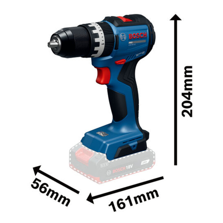 Bosch Perceuse-visseuse à percussion sans fil GSB18V-52 en L-BOXX
