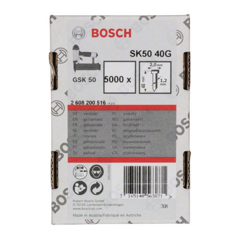 Bosch Perno svasato SK50 1,2mm, elettrozincato