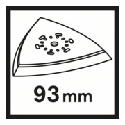 Bosch Piastra abrasiva AVI 93, 93 mm-2