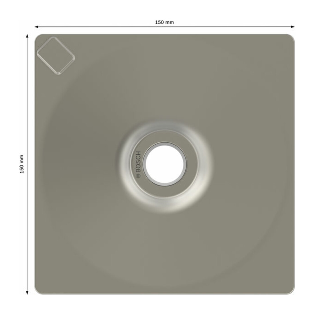 Bosch Piastra antimanomissione 150 x 150 mm per portautensili 1 618 609 003