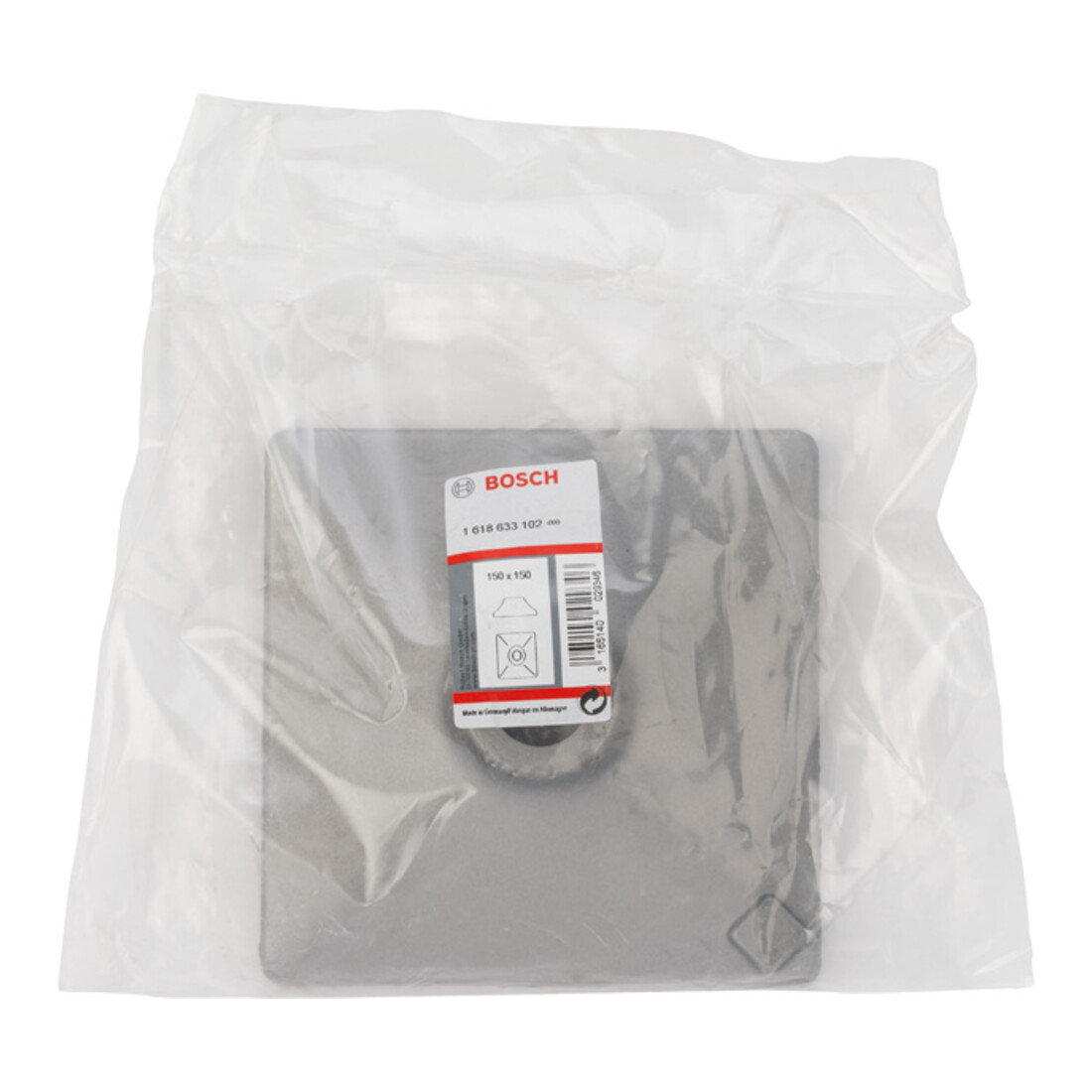 Bosch Piastra antimanomissione 150 x 150 mm per portautensili 1 618 609 003