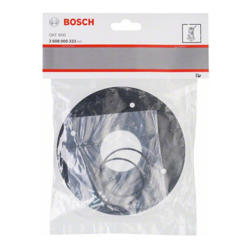 Bosch Piastra di base tonda per fresatrice per bordi GKF 600 Professional