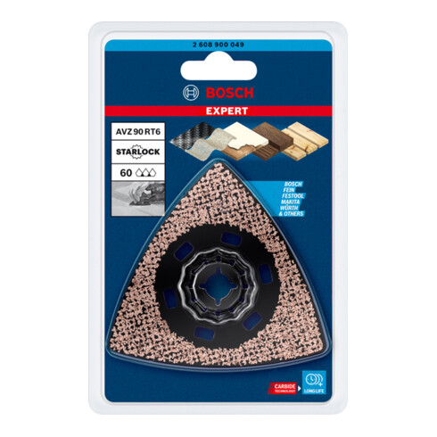 Bosch Piastra di levigatura EXPERT Sanding Plate AVZ 90 RT6, per utensili multifunzione