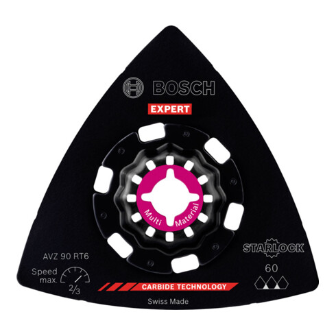 Bosch Piastra di levigatura EXPERT Sanding Plate AVZ 90 RT6, per utensili multifunzione