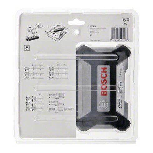 Bosch Pick and Click Impact Control SDB und Steckschlüssel, 36-tlg.