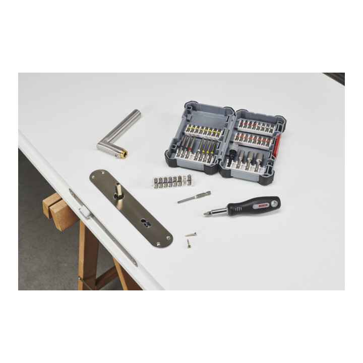 Bosch Pick&Click Set+Poignée, 45 pcs.