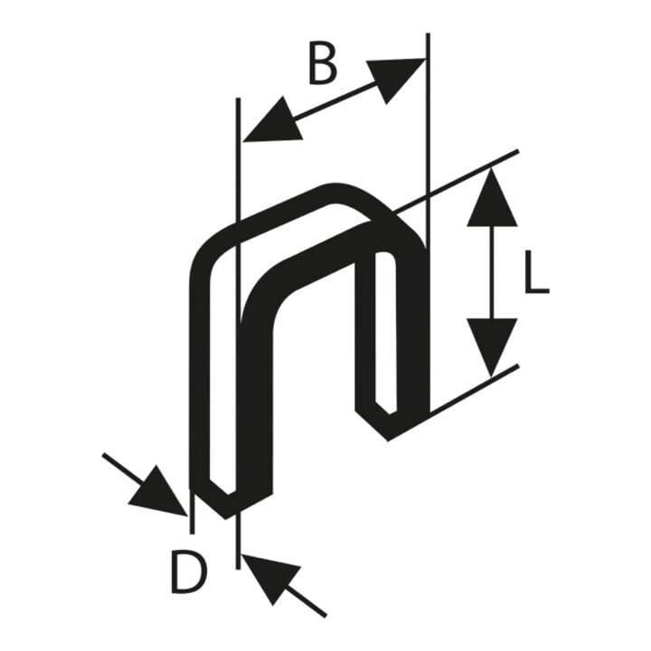 Bosch pince arrière étroite TK40 30G 5,8 mm 1,2 mm 1,2 mm 30 mm galvanisé