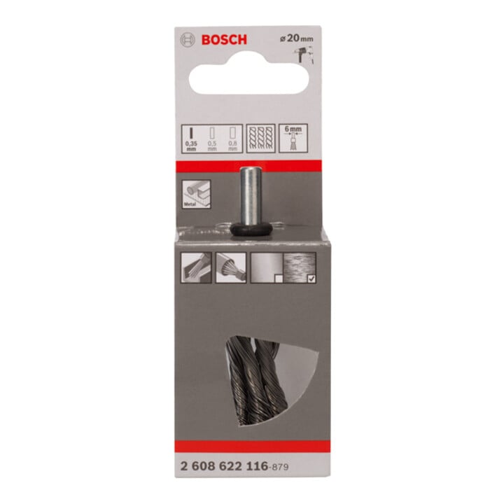 Bosch Pinselbürste gezopft 0,35 mm 19 mm 4500 U/ min