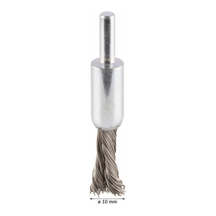 Bosch Pinselbürste gezopft rostfrei 0,35 mm 10 mm 4500 U/ min
