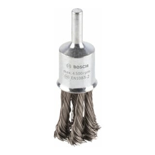 Bosch Pinselbürste gezopft rostfrei 0,35 mm 19 mm 4500 U/ min