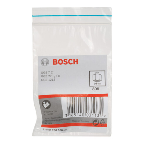 Bosch Pinza con dado di serraggio 8mm per smerigliatrici diritte