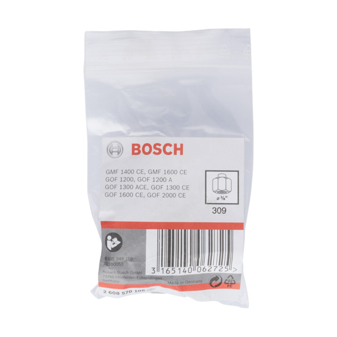 Bosch Pinza di serraggio 3/8", 24mm