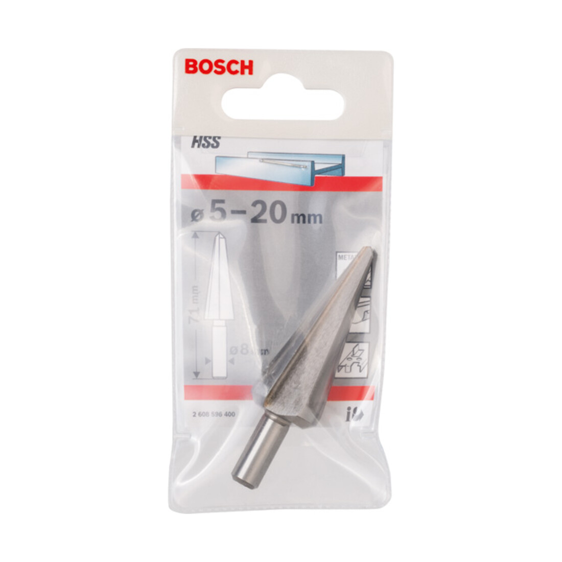 Bosch plaatschilboor HSS cilindrisch