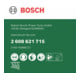 Bosch Plaquettes abrasives M480 pour EasyCurvSander 12, Bois et Peinture, 40 mm, G 80