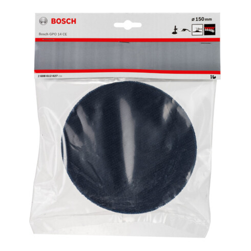 Bosch Platorello di supporto M 14 diametro 150 mm con sistema di chiusura a strappo